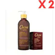 X2 Cocoa Glow Soap and Lotion - Luxurious and Effective Whitening Formula