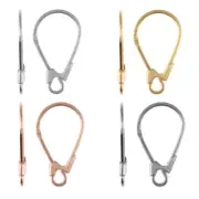 Sterling Silver Earring Safety Fish Hooks with Closed Loop 18x8mm * Findings
