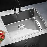 Stainless Steel Sink 45 x 60 x 20.5 Kitchen Sink Laundry Bathroom Home Basin