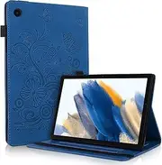 Case for Samsung Galaxy Tab A8 10.5 Inch 2021 SM-X200/X205/X207 Ultra Thin Samsung Galaxy Tab A8 Case with Wallet Function and Stand Function Compatible with Glaxy Tab A8, Blue