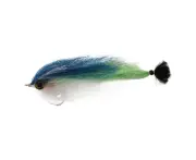 Manic Tackle Project Lucent Baitfish Fly Blue/Charteuse/White 4/0 Single