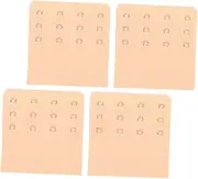 [Holibanna] 4pcs Bra Strap Extender Clips 3 Rows 4 Hooks for Seamless Bras for Women