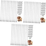 3sets Bread Saw Replacement Blade Stainless Steel for Bow Knife Bread Knife Bowl Precision Cutting 12pcs*3