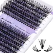 Individual Cluster Lashes 30D/40D Mixed Natural Eyelash Clusters C/D Curl 0.07Mm