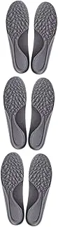 FRCOLOR 3 Pairs Shock Absorbing Sports Insoles Comfortable Multi-function Foot Inserts for Walking Running Exercise