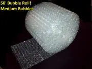 50 Foot Medium Bubble® Wrap Roll! 5/16" Bubbles! 12" Wide! Perforated Every 12"