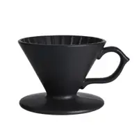 在飛比找PChome24h購物優惠-Tiamo 手作陶瓷濾杯V01 - 黑色(HG5539BK)