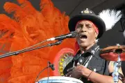 Singer Cyril Neville performs live New Orleans Jazz Heritage Festi- Old Photo