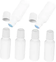 6pcs Smudge Bottle Empty Applicator Nonwovens Bottle Applicator Small Liniments Bottles Nonwovens Head Applicator Small Bottles White Non-woven Fabric