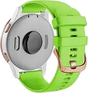 [UMCNVV] 20 22 18mm Silicone Watchband Straps for Garmin Vivoactive 3 3S Venu SQ Forerunner 245 645 Vivoactive 4 4S Smart Bracelet Strap