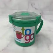 Sistema Microwave Soup Mug Green Medium Steam Release