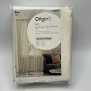 Origin 21 84-in Ivory Light Filtering Back Tab Single Curtain Polyester Panel