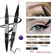 2-in-1 Waterproof Microblade Fork Eyebrow Eyeliner Liquid Brush Tattoo Pen Ink