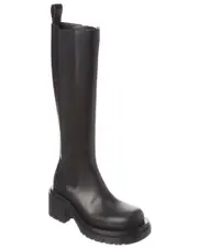 Bottega Veneta Lug Leather Boot 36 Black