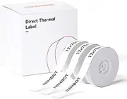 NIIMBOT Label Maker Tape Replacement for D11/D110/D101/H1S, 95 Labels/Roll, 3 Rolls Size 12x75mm, Thermal Label Stickers for Home Office Labeling, White