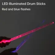 5A Drum Sticks Luminous Anti-Slip Handle Flash LED Drumsticks for Kids Adult