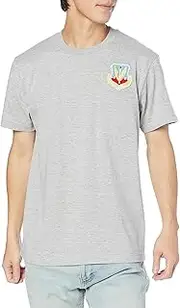 F-STYLE(エフスタイル) F Style F-SD021122 US Military Military Coat of Arms 5.6 oz Heavyweight Cotton T-Shirt, Mixed Gray, S