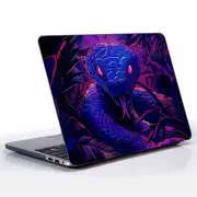 Computer Case for MacBook Air 15 Inch Purple Shady Snake Colorful Pattern Bla...
