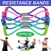 Stretch Band Rope Latex Rubber Arm Resistance Fitness GYM Exercise Yoga Pilates
