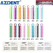 AZDENT Dental Orthodontic Ligature Ties Elastic Rubber Bands /Bracket Mini Roth