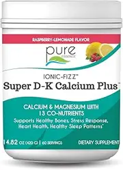 Pure Essence Ionic-Fizz Super D-K Calcium Plus Raspberry Lemonade 420 Grams