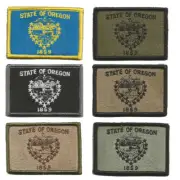 VELCRO® BRAND Fastener Morale HOOK Oregon Salem State Patches 3x2"