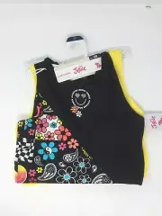 Justice Girls 2 Pack Pull Over Racer Back Sports Bras - Size 28 Yellow and Black