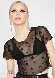 Star Role Sheer Top