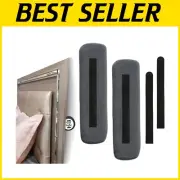 Soft Fleece Headboard Stoppers - Tool-Free Wall Protectors For Bedroom Furniture