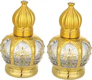 Homoyoyo 2Pcs Essential Oil Roller Bottles Durable Glass Packing Bottle for Refillable Perfume Oils Easy to Use Portable Design for Travel or Daily Use