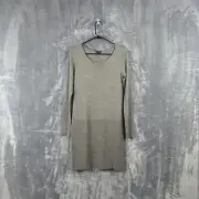 Theory Dress Women's Size M Pazia Preen Oat Grey Heather Mini 100% Wool NWT