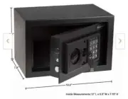 Stalwart Electronic Premium Digital Steel Safe with 2 Keys - 65-EN-20