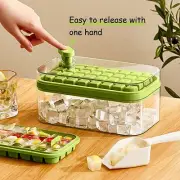 Ice Cube Tray with Lid and Bin 2 Pack Ice Cube Trays for Freezer 64 Pcs Ice Cube