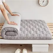 Upgraded Japanese Floor Latex Mattress,Portable Futon Tatami Mat,Fluffy Foldable Bed Mattress,Floor Bed Guest Mattress,Portable and Foldable Camping Mattress,Full Size Mattress(C,150 * 200cm)