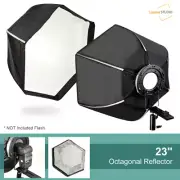 LSP 23" Photo Octagonal Softbox Umbrella Reflector Cold Shoe Mount Adapter