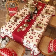 Christmas Red Rectangular Tablecloth Various Designs-Sizes