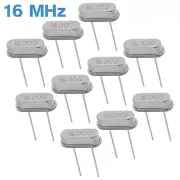 10pcs HC-49/S 16 MHz Quartz Crystal Resonator Piezoelectric Oscillator