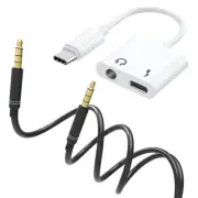 2in1 Type C And 3.5mm to 3.5mm Audio Cable for Samsung Galaxy S20 FE 5G SM-G781U