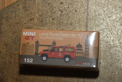 MINI GT 1/64 LAND ROVER DEFENDER 110 UK ROYAL MAIL 152