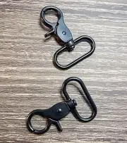 Swivel Trigger Snap Hook - 32mm (set of 2) - Matte Black