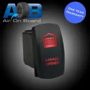 Rocker switch 6B86RM 12 volt GARAGE OPENER momentary laser LED red