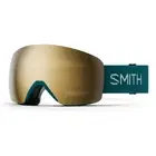 Smith Skyline Ski / Snow Goggles Malachite Frame ChromaPop Sun Black Gold Mirror