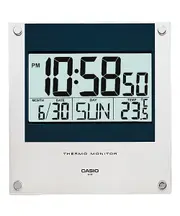 Casio Wall Clock ID-11S-2DF ID11 Temperature Day & Date Display