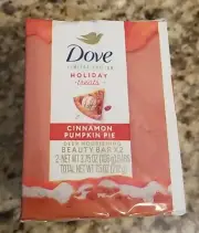 Dove Holiday Treats Beauty Bar Soap- Cinnamon Pumpkin Pie- x 2 - Limited Edition