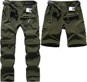 [DAFENGEA] Kids Hiking Cargo Pants Quick Dry Casual Outdoor Hiking Convertible Trousers
