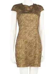 Gold Mini Length Dress