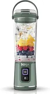Ninja Blast Portable Blender, 530ml, Leakproof Lid & Sip Spout, Powerful Cordless Mini Blender, Rechargeable, Portable Smoothies, Protein Shakes, Blends Ice & Frozen Fruit, Forest Green, BC151UKEM