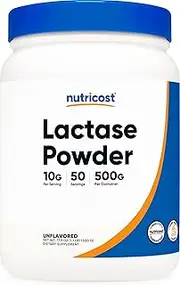 Nutricost Lactase Powder - Pure, Non-Gmo, Gluten Free, Lactase Powder 500 Grams
