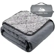 Sherpa Warm Outdoor Camping Blanket - Waterproof Stadium Blanket for Cold Wea...
