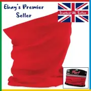 CLASSIC RED Beechfield * 3 in 1 Face Cover Morf * Snood Scarf * Breathable Mask